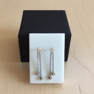 Dangling star earrings
